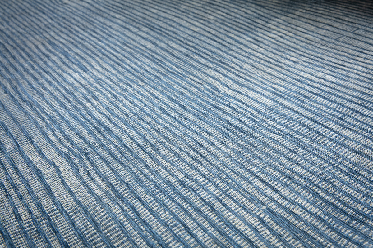 Teppich Blau Grau Acryl-Baumwolle 155x230 SNAKE