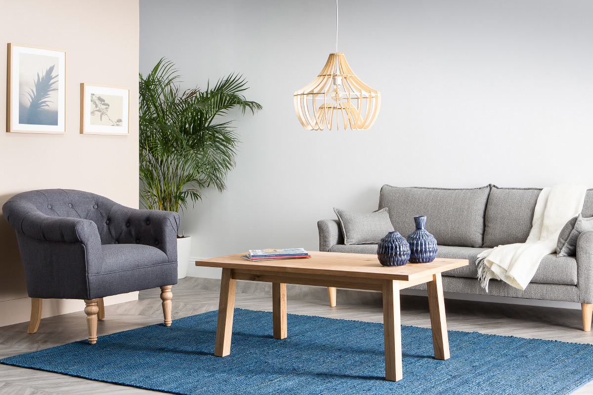 Teppich Blau Jute 170x240�cm GUNNY