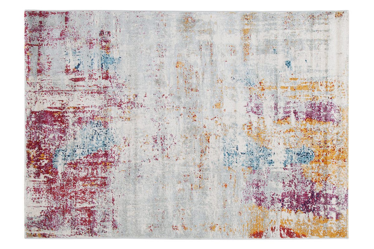 Teppich ecru und mehrfarbig 160 x 230 cm CAPS