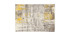 Teppich Elfenbeinfarben und Gelb 160 x 230 cm CAPS