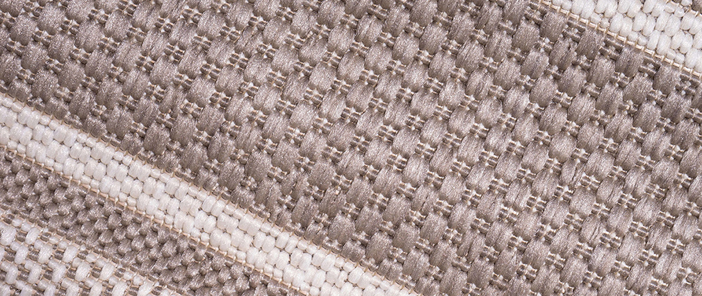 Teppich für den Außenbereich Beige gestreift 120 x 170 cm Teppich für den Außenbereich Beige gestreift 120 x 170 cm
