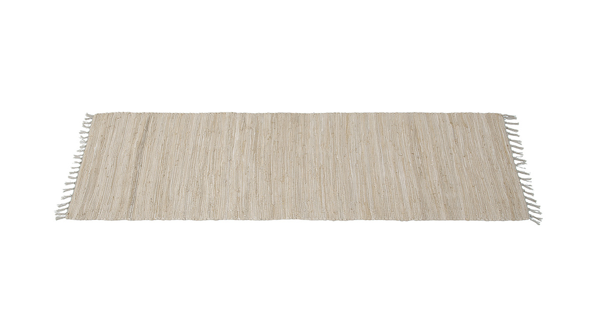 Teppich fr den Flur taupe 60 x 200 cm AUBAGNE