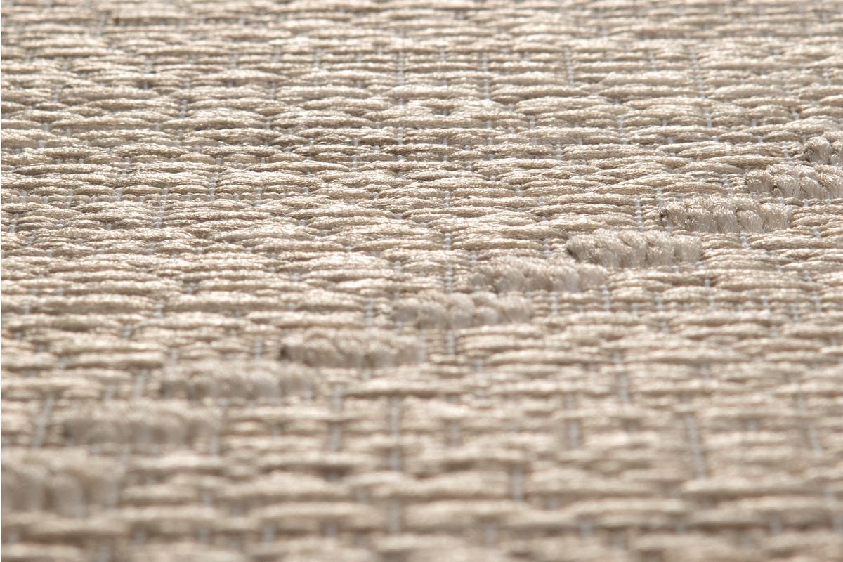 Teppich fr Innen- und Auenbereiche oder Bettvorleger naturfarben 60x110 cm ASMA