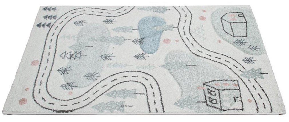 Teppich für Kinder mit Straßenmotiv 100 x 150 cm NINO