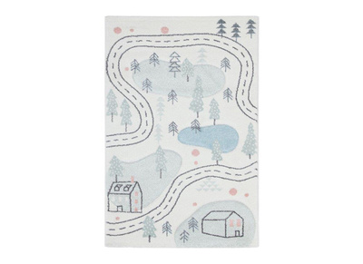 Teppich für Kinder mit Straßenmotiv 100 x 150 cm NINO - Teppich für Kinder mit Straßenmotiv 100 x 150 cm NINO