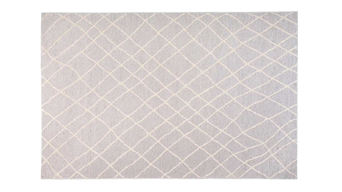 Teppich Hellgrau Polypropylen 160x230 cm FLOW