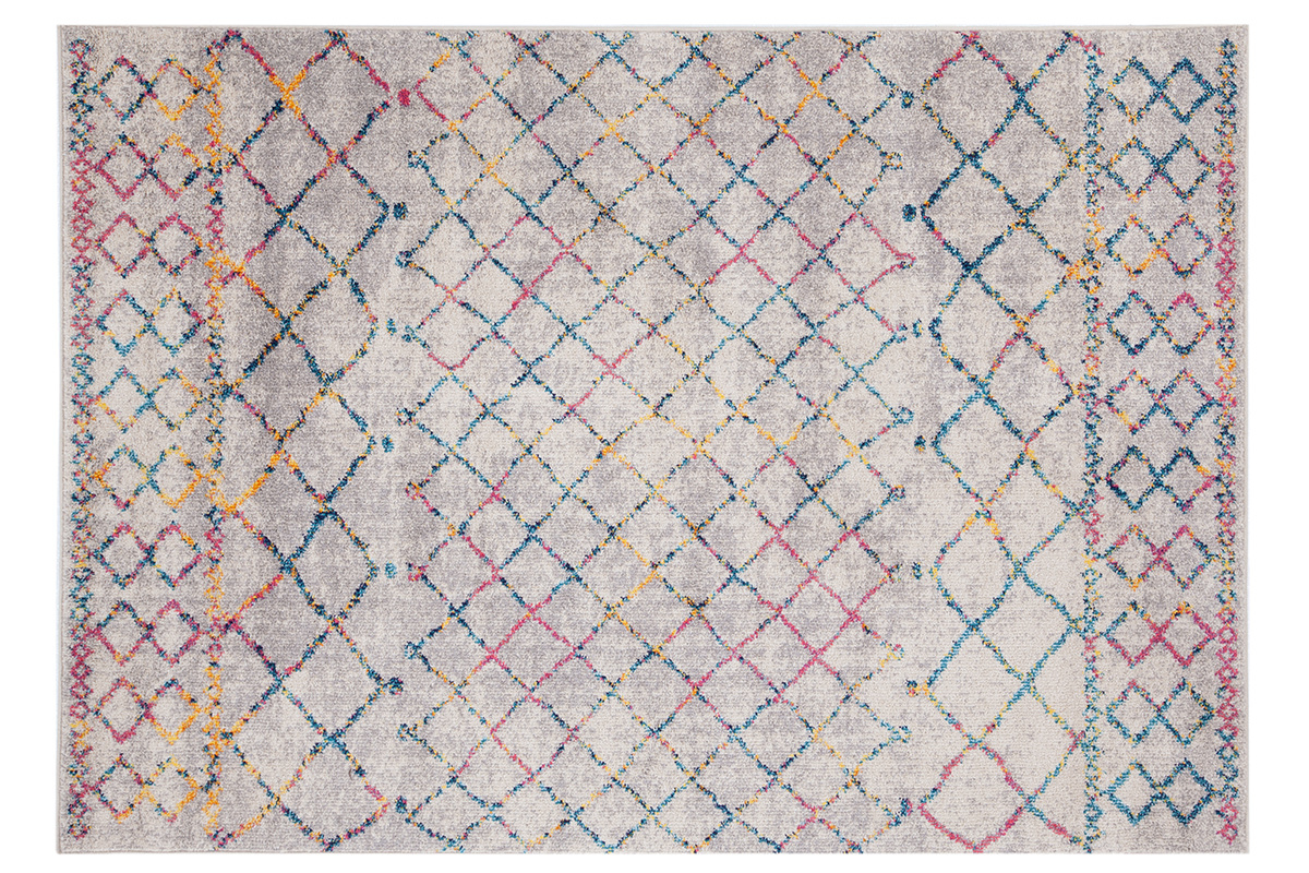 Teppich im Berber-Stil grau und mehrfarbig 160 x 230 cm CIELO