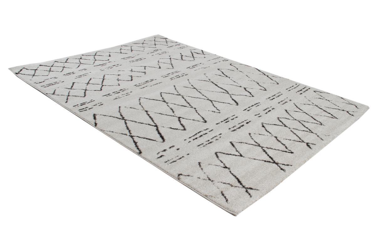 Teppich im Berber-Stil schwarz und ecru 160 x 230 cm AURES