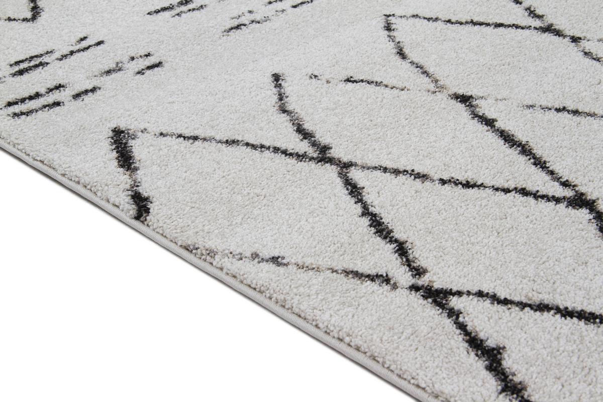 Teppich im Berber-Stil schwarz und ecru 160 x 230 cm AURES