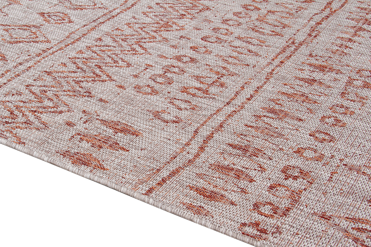 Teppich im Berberstil grau und rot 160x230 cm MEA