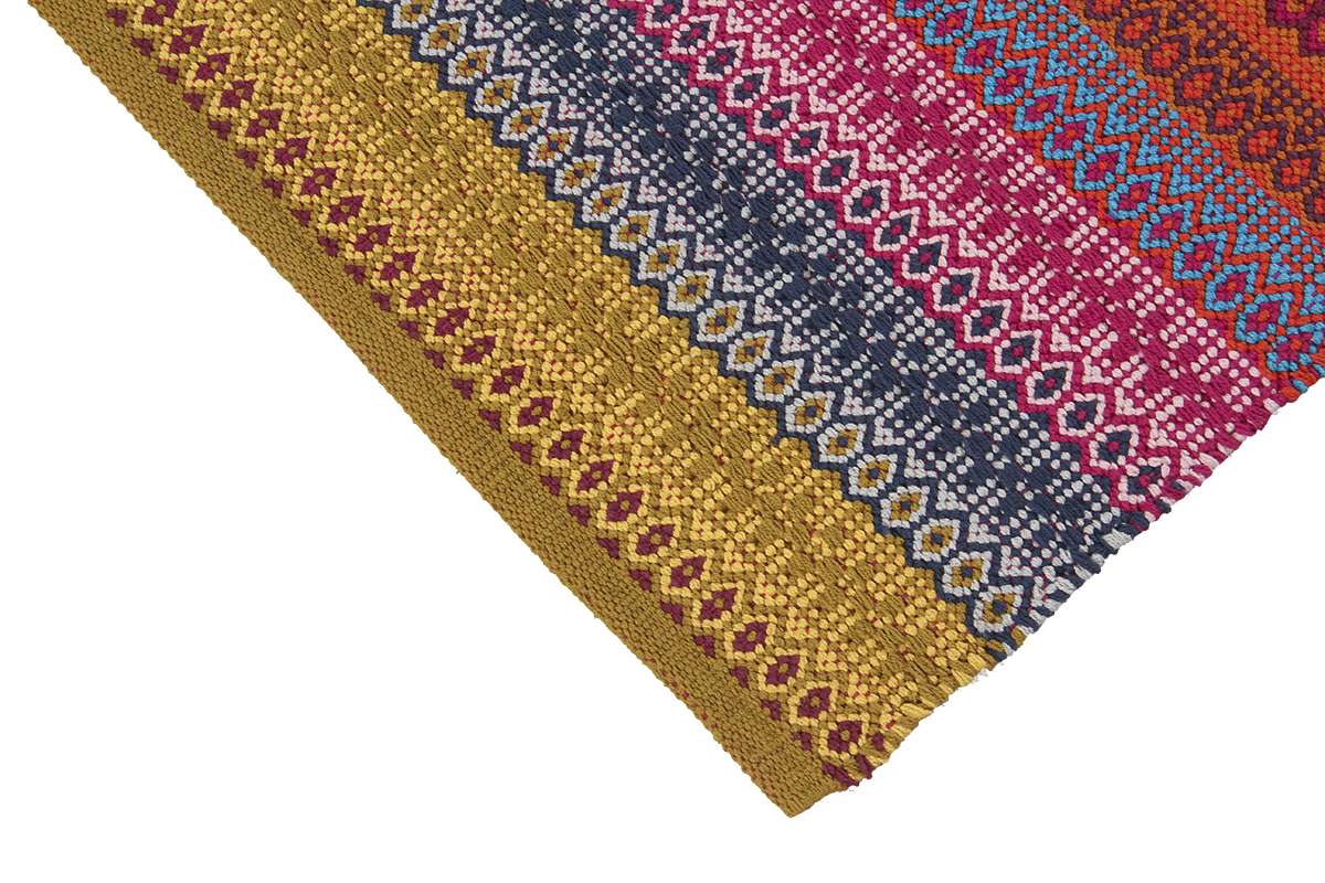 Teppich mehrfarbig gemustert 140 x 200 cm SENEGAL