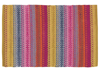 Teppich mehrfarbig gemustert 140 x 200 cm SENEGAL