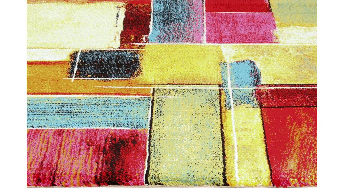 Teppich mehrfarbig gemustert 160 x 230 cm CANDY