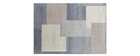 Teppich mit grafischem Muster in Grau, Beige und Taupe 160 x 230 cm KAPUA
