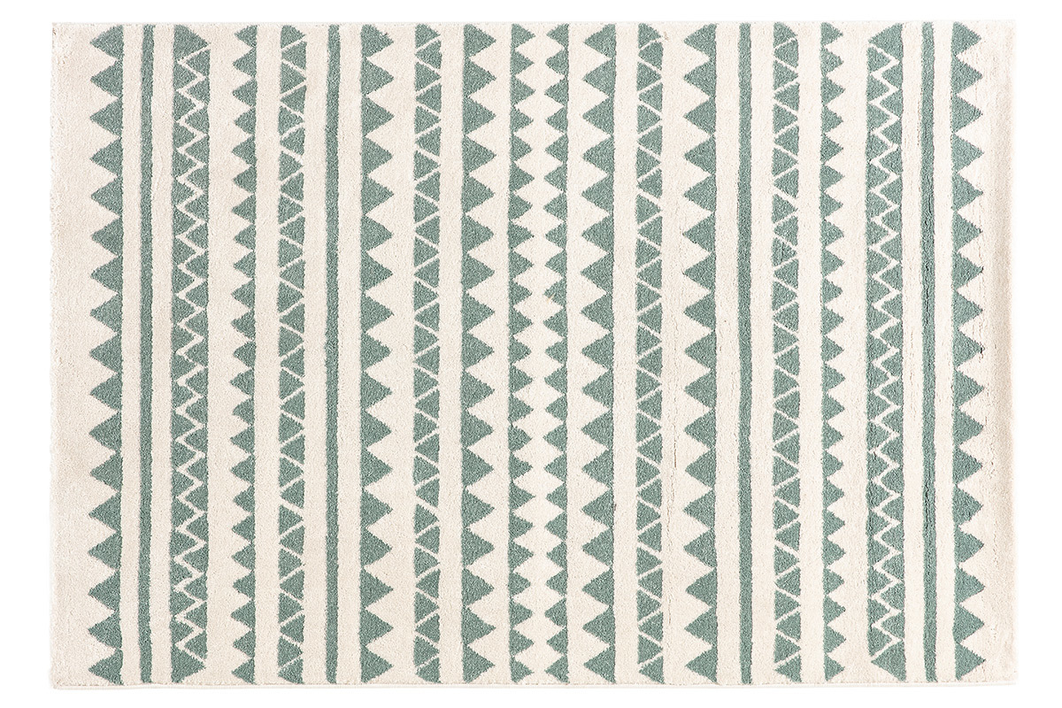 Teppich mit grafischen Motiven Hellblau 120 x 170 cm TAYA