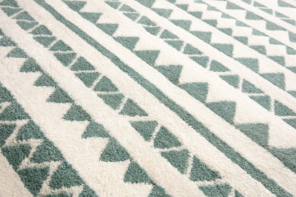 Teppich mit grafischen Motiven Hellblau 120 x 170 cm TAYA