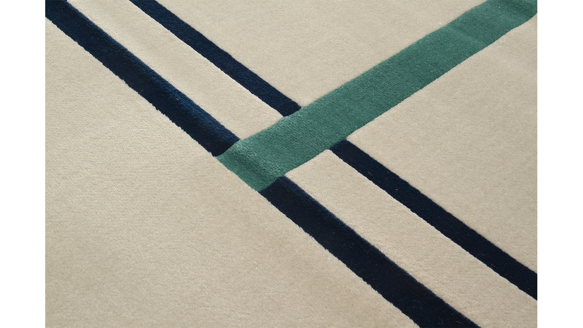 Teppich mit mehrfarbigen Motiven 160x230cm MONDRIAN