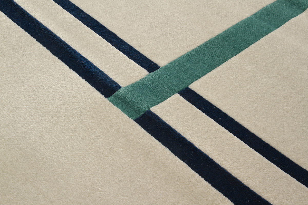 Teppich mit mehrfarbigen Motiven 160x230cm MONDRIAN