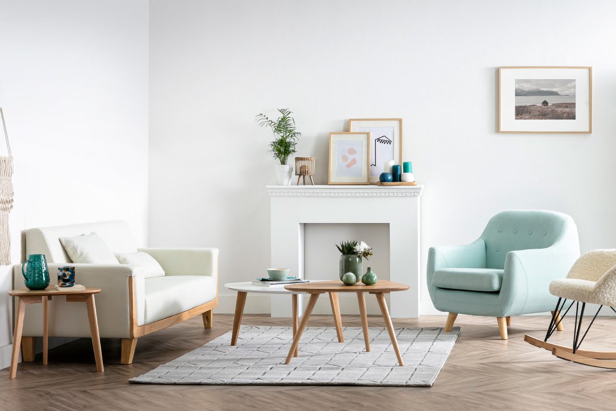 Teppich modern grau mit grafischen Motiven ARROWS