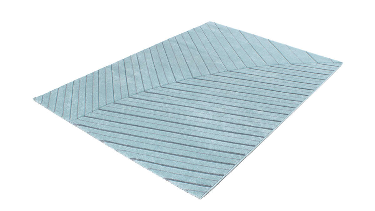 Teppich modern hellblau 160 x 230 cm PALM