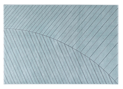 Teppich modern hellblau 160 x 230 cm PALM - Teppich modern hellblau 160 x 230 cm PALM
