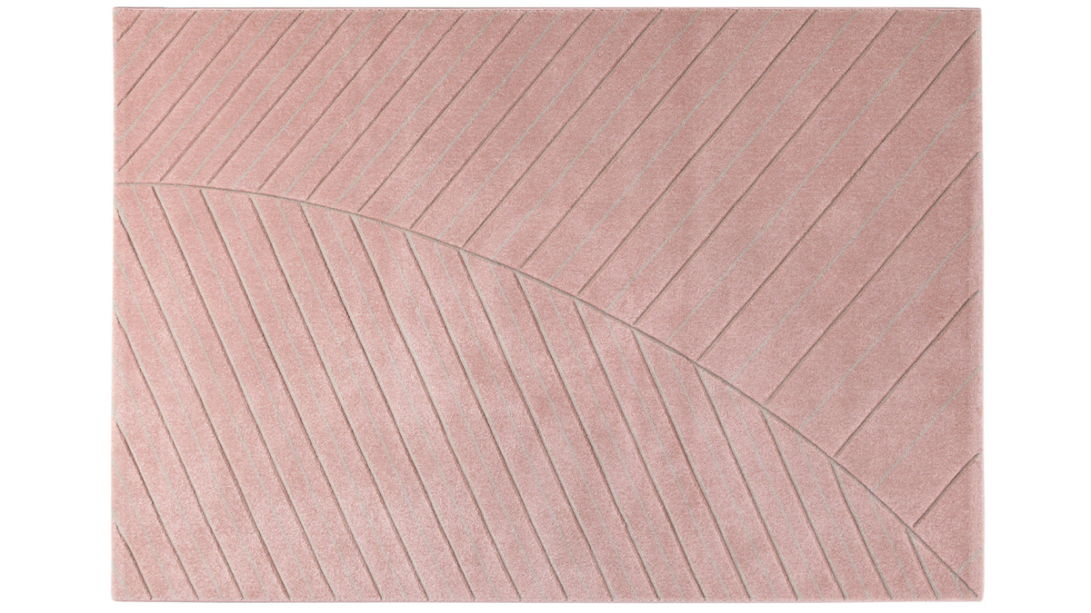 Teppich modern rosa 160 x 230 cm PALM
