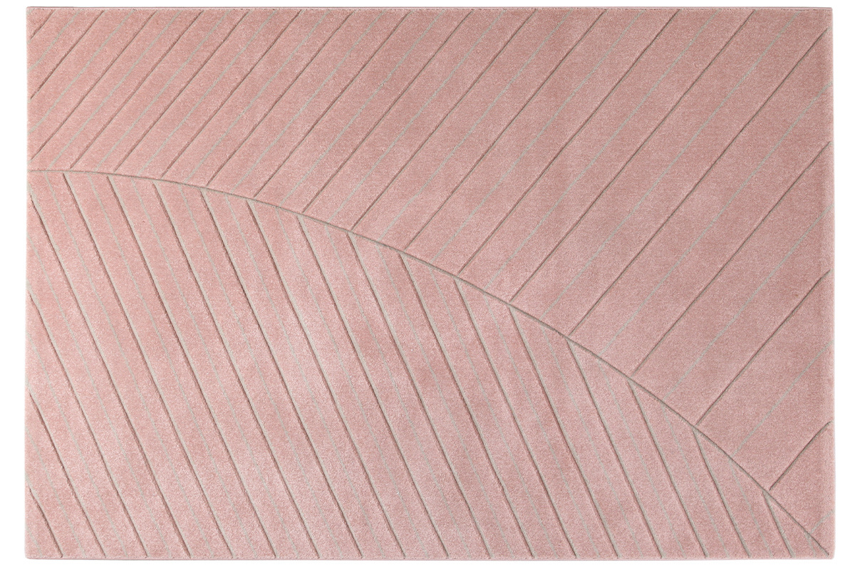 Teppich modern rosa 160 x 230 cm PALM