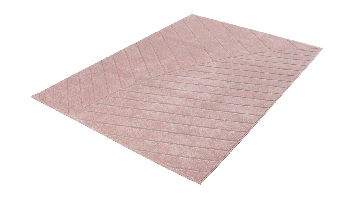 Teppich modern rosa 160 x 230 cm PALM
