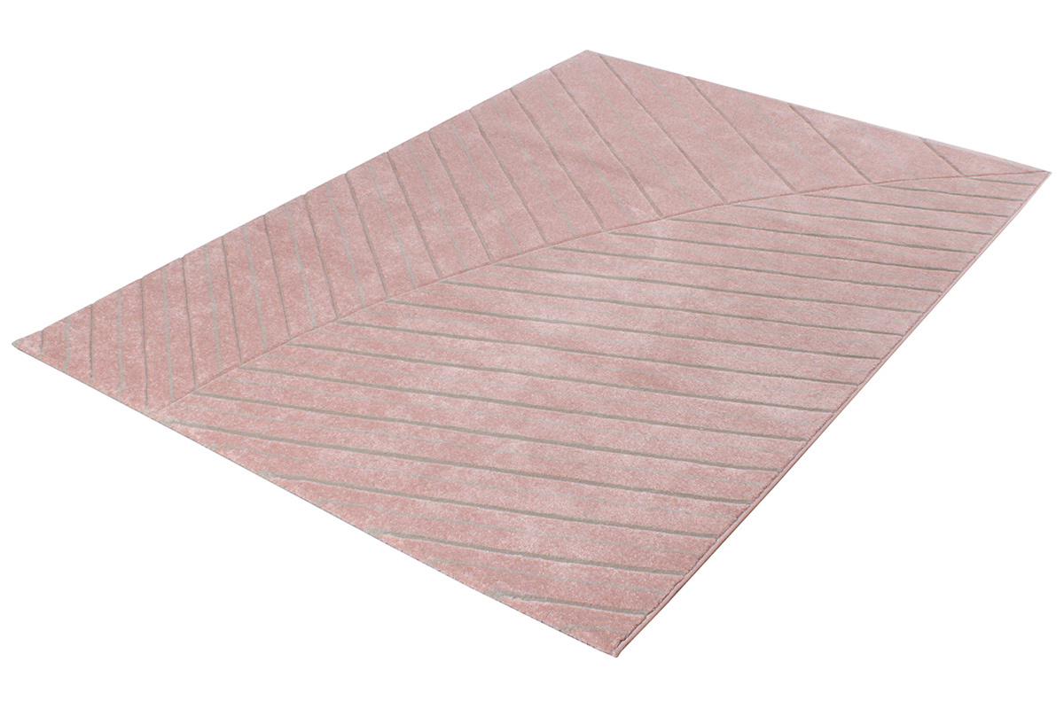 Teppich modern rosa 160 x 230 cm PALM