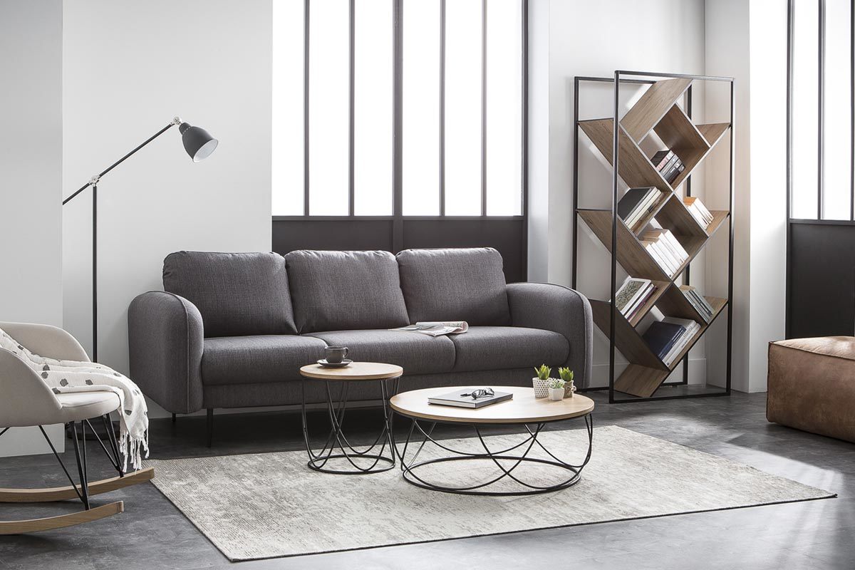 Teppich Natur Acryl - Baumwolle 155x230 STONE