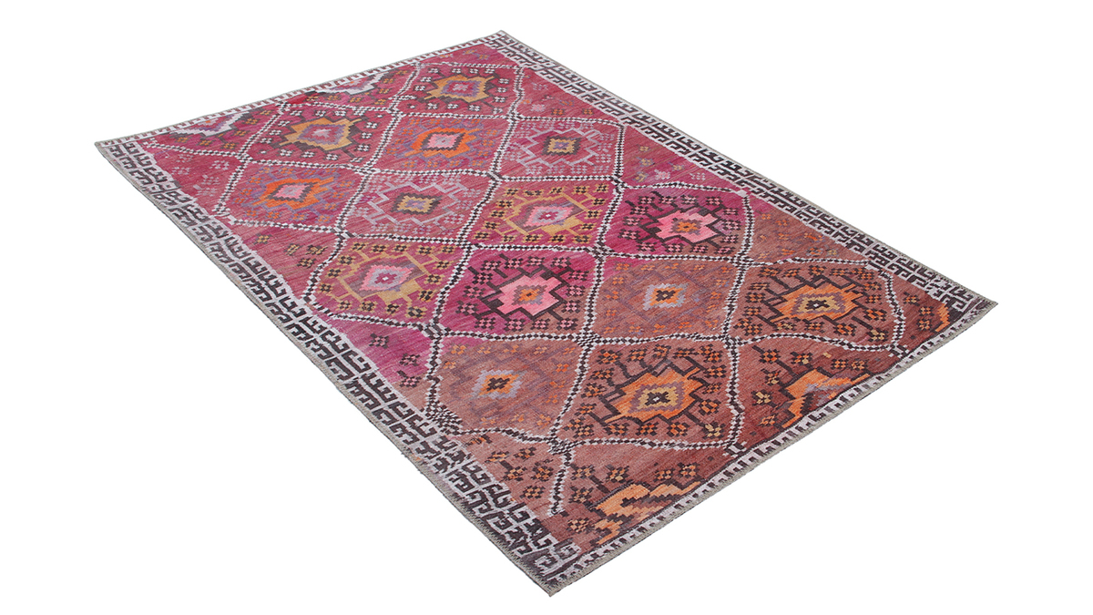 Teppich Rosa gemustert L160 x B230 cm ALEV