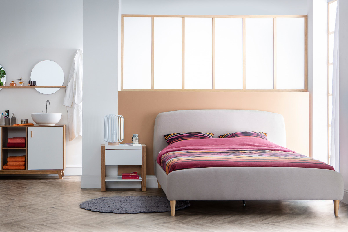 Teppich rund und geh�kelt dunkelgrau 120cm ALMA