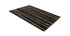 Teppich schokoladenfarben mit beigen Streifen 160 x 230 cm LINE