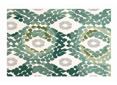 Teppich Smaragdgr&uuml;n Polypropylen 120x170 cm PALMYRE