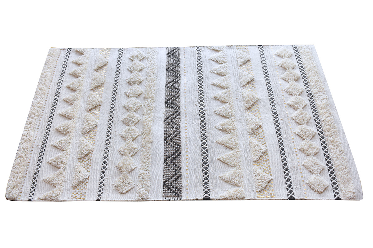 Teppich Wolle und Pailletten 160x230cm LENITY