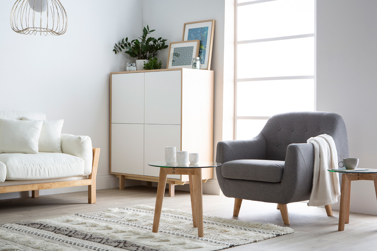 Teppich Wolle und Pailletten 160x230cm LENITY