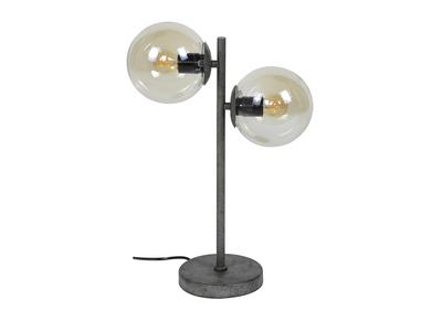 Tischlampe aus Glas und Metall Vintage GLOB - Tischlampe aus Glas und Metall Vintage GLOB