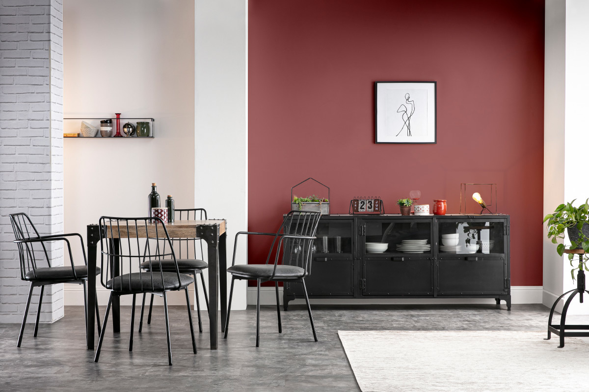 Tischlampe aus Metall und Antikbronze Finish CORNER