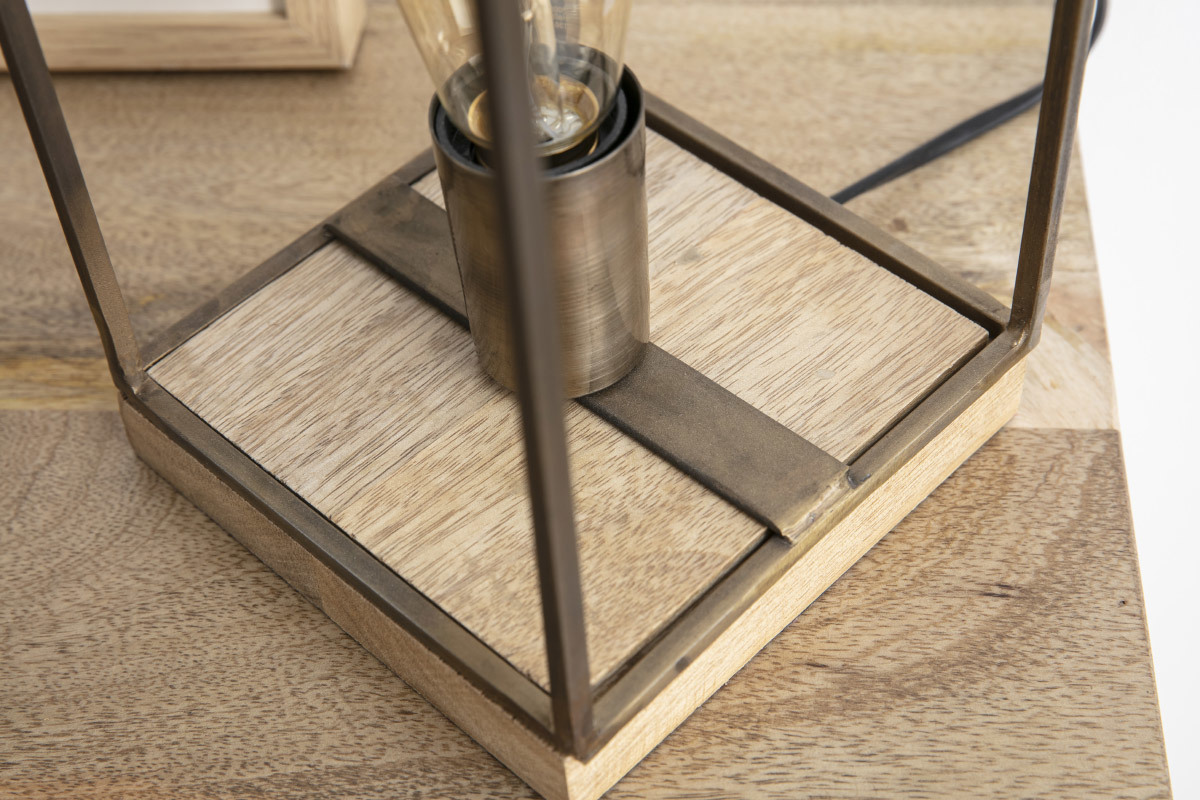 Tischlampe Industrial Antikbronze SOCKEL