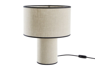 Tischleuchte aus Leinen SLOT