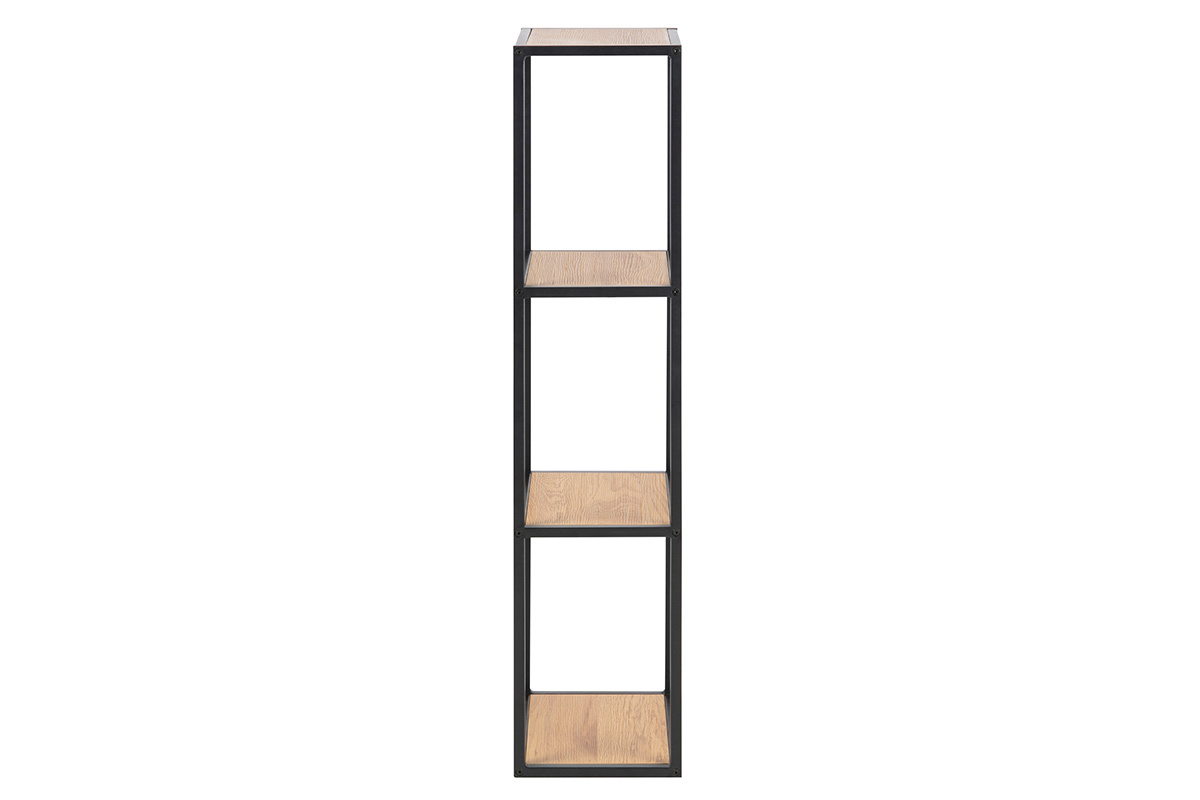 TRESCA industrielles Wandregal aus Metall und Holz H108 cm