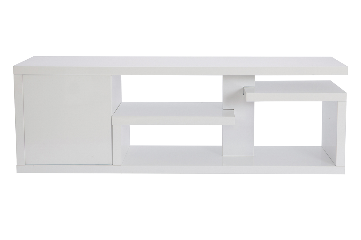TV-Designmbel, in weiem Hochglanzlack, B 150 cm HALTON