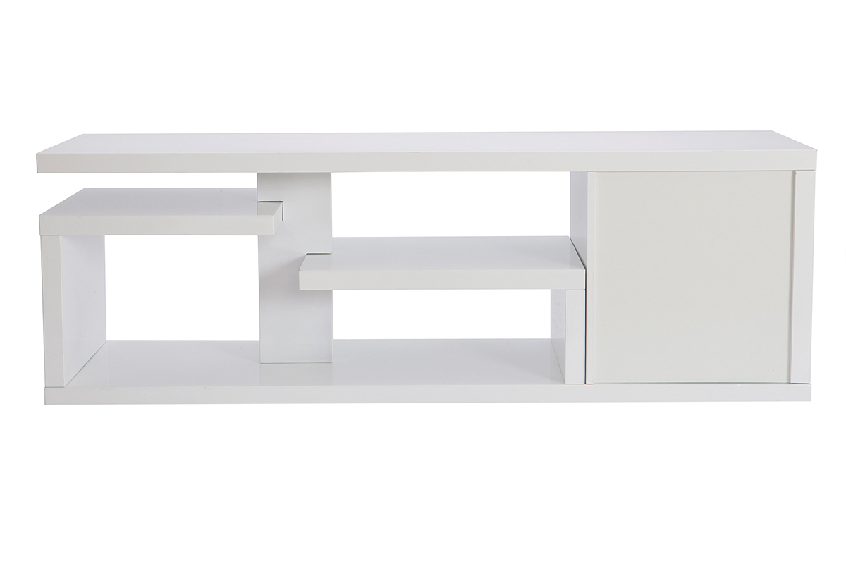 TV-Designmbel, in weiem Hochglanzlack, B 150 cm HALTON