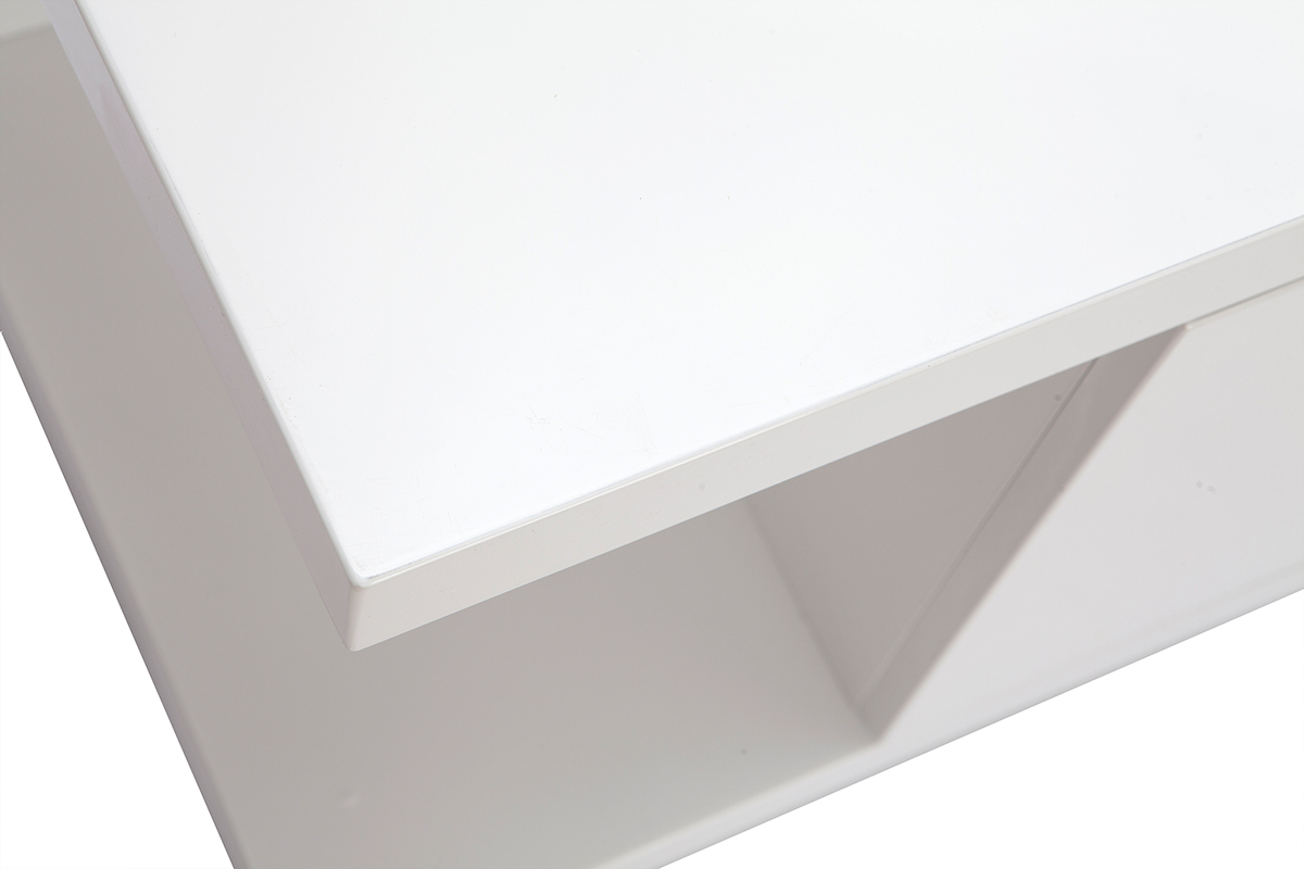 TV-Designmbel, in weiem Hochglanzlack, Breite 150 cm KARY