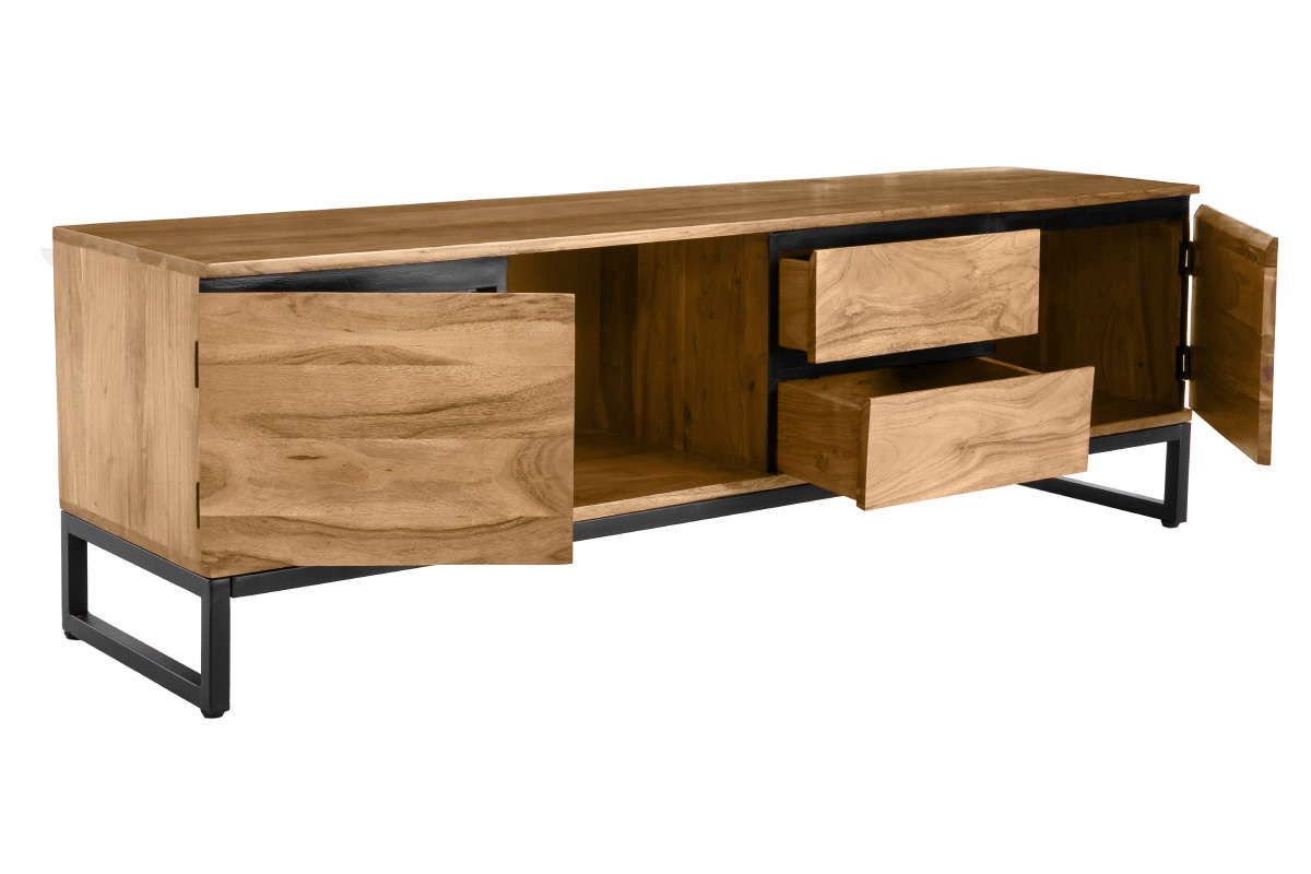 TV-Mbel aus massivem Akazienholz L160 cm HOORN