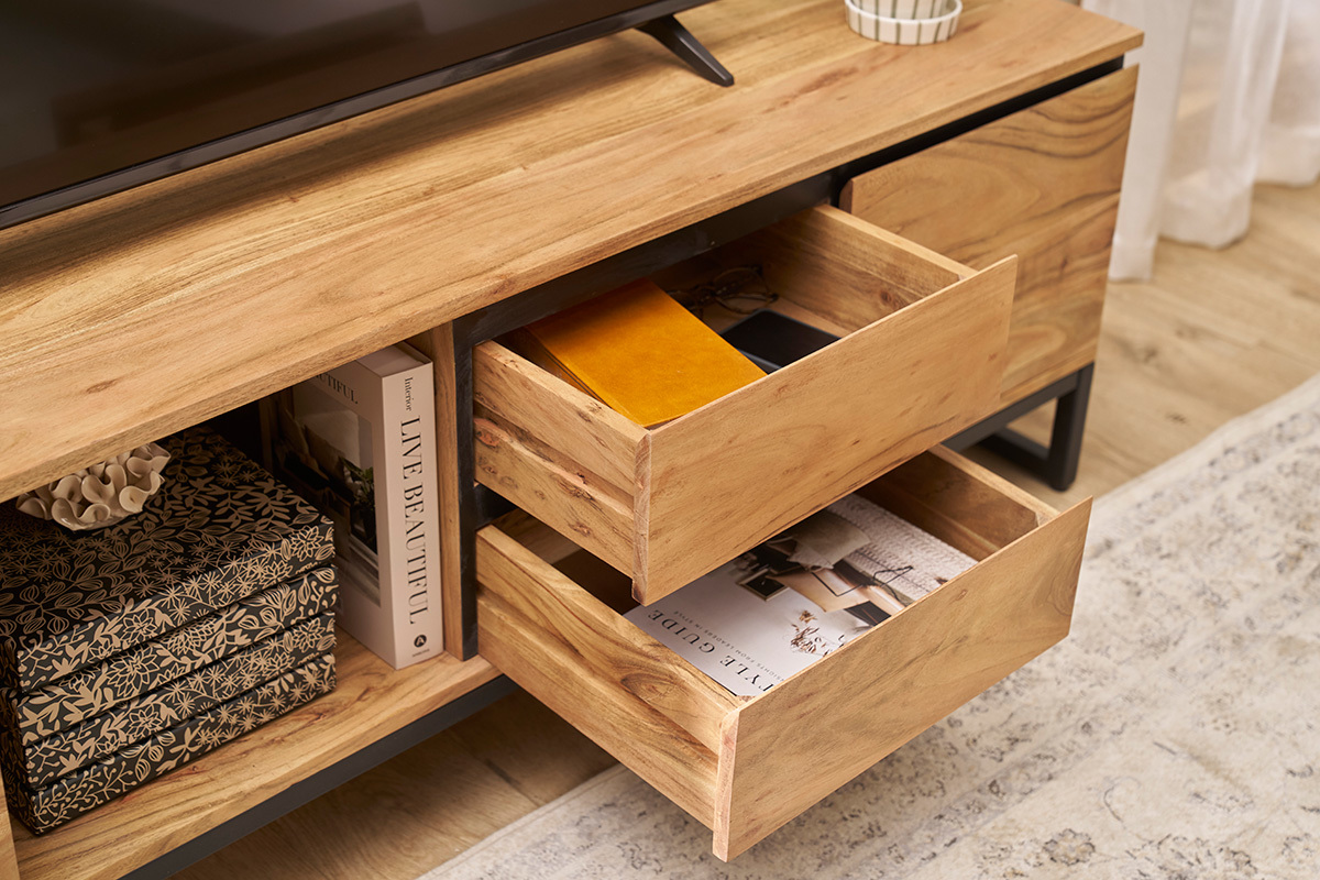 TV-Mbel aus massivem Akazienholz L160 cm HOORN