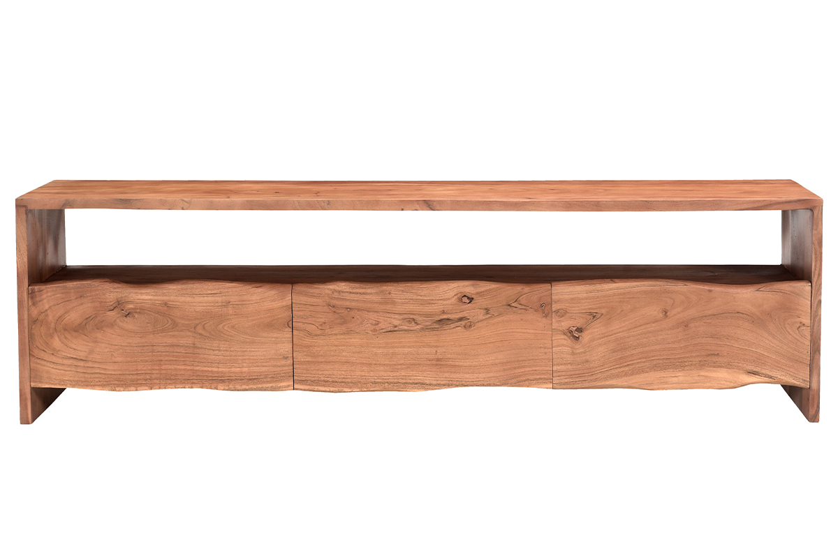 TV-Mbel aus Massivholz 3 Schubladen B180 cm BOHEMIAN