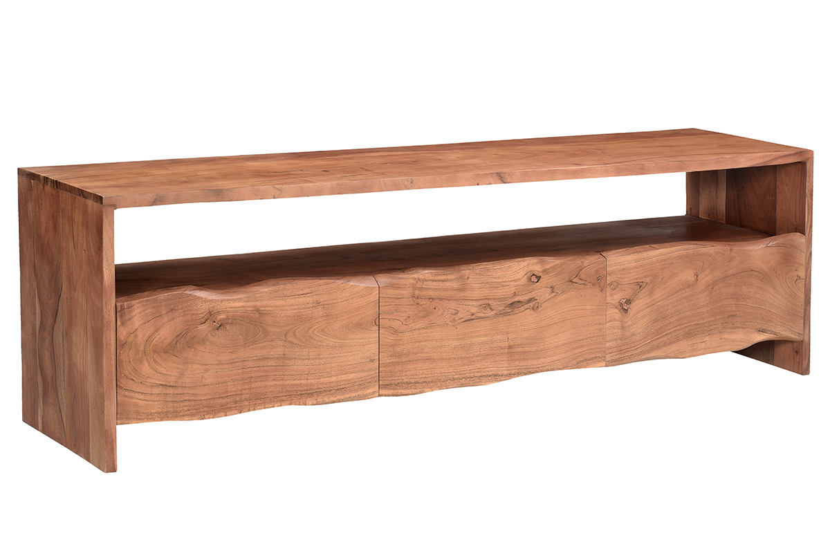 TV-Mbel aus Massivholz 3 Schubladen B180 cm BOHEMIAN
