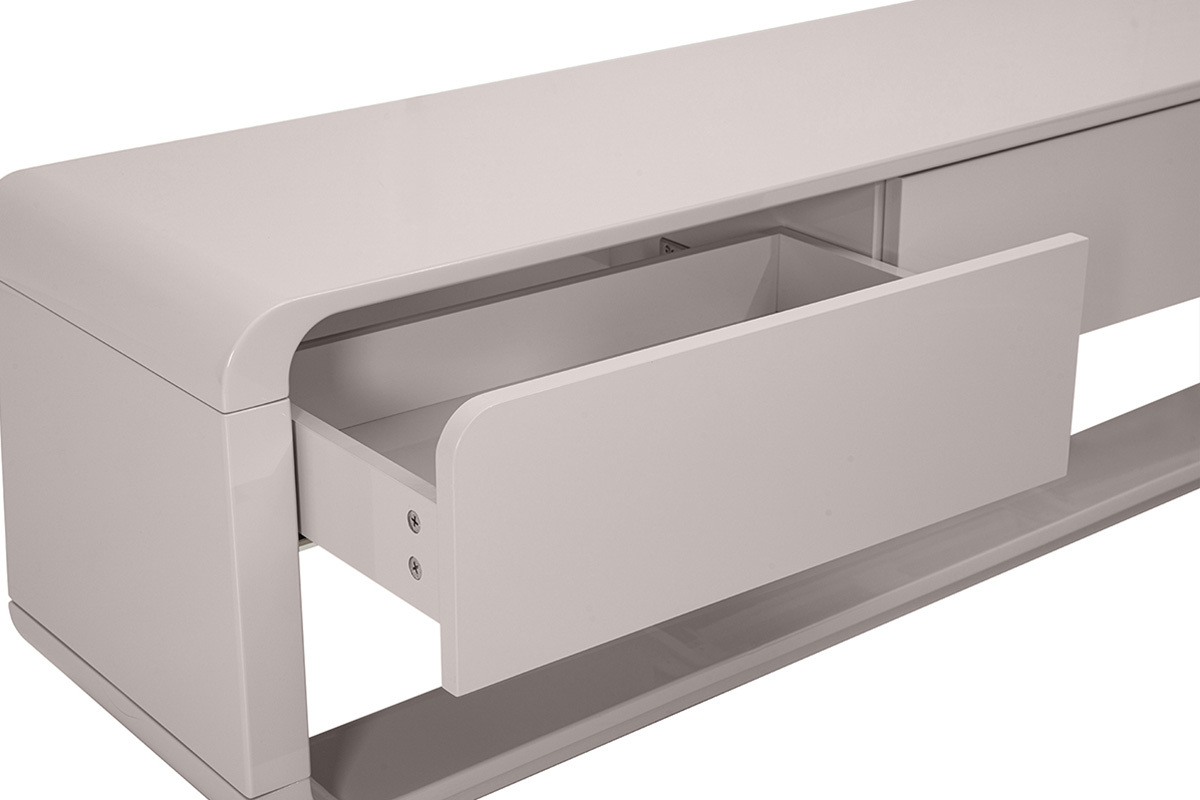 TV-M�bel Design beige gl�nzend mit 3 Schubladen L179.5 cm SAILOR