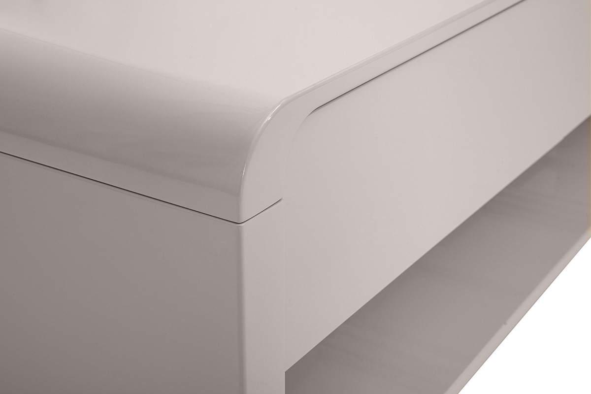 TV-M�bel Design beige gl�nzend mit 3 Schubladen L179.5 cm SAILOR